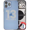 Back Housing W/ Charging Port Flex & Small Parts  For iPhone 13 Pro Max (US Version) (Used OEM Pull: Grade A) (Sierra Blue)