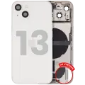 Back Housing W/ Charging Port Flex & Small Parts  For iPhone 13 (US Version) (Used OEM Pull: Grade A) (Starlight)