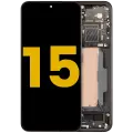 OLED Assembly With Frame For Xiaomi 15 (Refurbished) (Black)