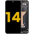OLED Assembly With Frame For Xiaomi 14 (Refurbished) (Black)