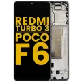 OLED Assembly With Frame For Xiaomi Redmi Turbo 3 / Xiaomi Poco F6 (Refurbished) (Green)