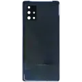 Back Cover Glass With Camera Lens Samsung Galaxy A71 5G (A716V / 2020) (Service Pack) (Prism Cube Black)