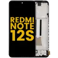 OLED Assembly With Frame For Xiaomi Redmi Note 12S (Refurbished)(Black)