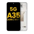 OLED Assembly With Frame For Samsung Galaxy A35 5G (A356 / 2024) (Refurbished) (Iceblue)