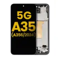 OLED Assembly With Frame For Samsung Galaxy A35 5G (A356 / 2024) (Refurbished) (Navy)