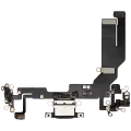 Charging Port Flex Cable For iPhone 16e (Aftermarket Plus) (Black)