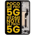 OLED Assembly With Frame For Xiaomi Poco M8 Pro 5G / Redmi Note 15 Pro+ 5G (Refurbished) (Black)