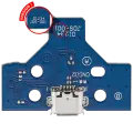USB Charging Port Board With 14-Pin Flex Cable for PlayStation 4 Controllers (Version 1: JDS-001) 