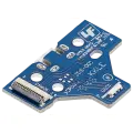USB Charging Port Board With 14-Pin Flex Cable for PlayStation 4 Controllers (Version 1: JDS-001) 
