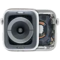 Housing Assembly Compatible For Watch Series 5 (44MM) (Used OEM Pull: Grade A) (Stainless / Silver)