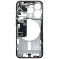 Mid-Frame Housing  W/ Small Parts For iPhone 15 Pro (EU / Global Version) (Used OEM Pull: Grade C) (White Titanium)