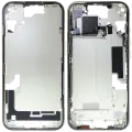 Mid-Frame Housing  W/ Small Parts For iPhone 15 (US Version) (Used OEM Pull: Grade B) (Yellow)