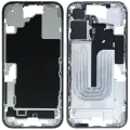 Mid-Frame Housing  W/ Small Parts For iPhone 16 (US Version) (Used OEM Pull: Grade B) (White)