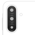 Back Camera Lens (Glass Only) With Adhesive For Samsung Galaxy A17 4G (A175 / 2025) / A17 5G (A176 / 2025) (2 Piece Set) (Premium)