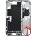 Mid-Frame Housing  W/ Small Parts For iPhone 16 Pro Max (US Version) (Used OEM Pull: Grade B) (White Titanium)