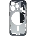 Mid-Frame Housing  W/ Small Parts For iPhone 15 Pro (EU / Global Version) (Used OEM Pull: Grade C) (Blue Titanium)