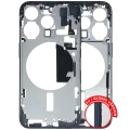 Mid-Frame Housing  W/ Small Parts For iPhone 15 Pro (EU / Global Version) (Used OEM Pull: Grade C) (Blue Titanium)