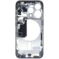 Mid-Frame Housing  W/ Small Parts For iPhone 15 Pro (EU / Global Version) (Used OEM Pull: Grade C) (Blue Titanium)