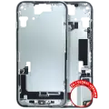 Mid-Frame Housing  W/ Charging Port Flex & Small Parts  For iPhone 15 (EU / Global Version) (Used OEM Pull: Grade C) (Green)