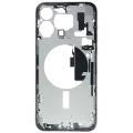 Mid-Frame Housing  W/ Charging Port Flex & Small Parts  For iPhone 15 Pro Max (EU / Global Version) (Used OEM Pull: Grade C) (White Titanium)