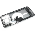 Mid-Frame Housing  W/ Charging Port Flex & Small Parts  For iPhone 15 Pro Max (EU / Global Version) (Used OEM Pull: Grade C) (White Titanium)
