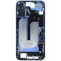 Mid-Frame Housing  W/ Charging Port Flex & Small Parts  For iPhone 16 Plus (EU / Global Version) (Used OEM Pull: Grade B) (Ultramarine)