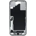 Mid-Frame Housing  W/ Charging Port Flex & Small Parts  For iPhone 16 Plus (EU / Global Version) (Used OEM Pull: Grade C) (White)