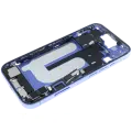 Mid-Frame Housing  W/ Charging Port Flex & Small Parts  For iPhone 16 (EU / Global Version) (Used OEM Pull: Grade C) (Ultramarine)