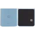 Bottom Back Cover Glass For Motorola Razr Plus / Razr 40 Ultra (XT2321 / 2023) (Premium) (Glacier Blue)