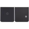 Bottom Back Cover Glass For Motorola Razr Plus / Razr 40 Ultra (XT2321 / 2023) (Premium) (Infinite Black)