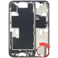 Mid-Frame Housing  W/ Small Parts For iPhone 16 Pro (US Version) (Used OEM Pull: Grade B) (Desert Titanium)
