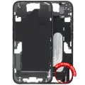 Mid-Frame Housing  W/ Small Parts For iPhone 16 (EU / Global Version) (Used OEM Pull: Grade C) (Black)