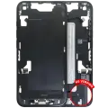 Mid-Frame Housing  W/ Charging Port Flex & Small Parts  For iPhone 16e (US Version) (Used OEM Pull: Grade A) (Black)