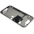 Mid-Frame Housing  W/ Small Parts For iPhone 16 Pro (US Version) (Used OEM Pull: Grade C) (White Titanium)