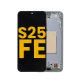 OLED Assembly With Frame For Samsung Galaxy S25 FE 5G  (US & International Version) (Refurbished) (Jetblack)
