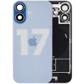 Back Glass w/ MagSafe Magnet & NFC & Flashlight Flex For iPhone 17 (Used OEM Pull: Grade A) (Mist Blue)