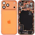 Back Housing W/ Charging Port Flex & Small Parts Compatible For iPhone 17 Pro Max (EU / Global Version) (Used OEM Pull: Grade A) (Cosmic Orange)