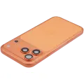 Back Housing W/ Charging Port Flex & Small Parts Compatible For iPhone 17 Pro Max (EU / Global Version) (Used OEM Pull: Grade A) (Cosmic Orange)