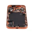 Back Housing W/ Charging Port Flex & Small Parts Compatible For iPhone 17 Pro Max (EU / Global Version) (Used OEM Pull: Grade A) (Cosmic Orange)