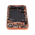 Back Housing W/ Charging Port Flex & Small Parts Compatible For iPhone 17 Pro Max (EU / Global Version) (Used OEM Pull: Grade A) (Cosmic Orange)