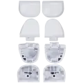 R1 L1 R2 L2 Trigger Buttons With Springs For PlayStation 5 Controller (White, BDM-030) (8 Piece Set)