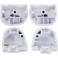 R1 L1 R2 L2 Trigger Buttons With Springs For PlayStation 5 Controller (White, BDM-030) (8 Piece Set)