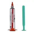 Medium Temp Solder Paste Sn63/Pb37 (183°C) 35g Syringe with Plunger & Blunt Needle Tip Smooth Flow / Low Residue Flux For PCB SMD BGA Rework & Electronics Repair (PolarTronix)