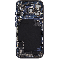Back Housing W/ Charging Port Flex & Small Parts Compatible For iPhone 17 Pro (EU / Global Version) (Used OEM Pull: Grade A) (Deep Blue)