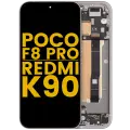 OLED Assembly With Frame For Poco F8 Pro / Redmi K90 (Refurbished) (Titanium Silver)