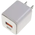 30W Dual-Port Wall Charger with GaN Fast Charging (USB-C + USB-A) (AmpSentrix Pro) (Desert Titanium)