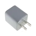 30W Dual-Port Wall Charger with GaN Fast Charging (USB-C + USB-A) (AmpSentrix Pro) (Natural Titanium)