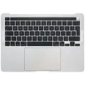 Top Case with Battery and Keyboard (ISO UK) For MacBook Pro 13" A2289 (2020) (Silver)