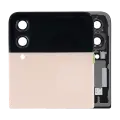 Outer OLED Assembly For Samsung Galaxy Z Flip 4 5G (Used OEM Pull: Grade B/C) (Pink Gold)