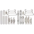 Hard Buttons (Power / Volume / Switch) For iPhone 17 Pro / 17 Pro Max (Silver)  